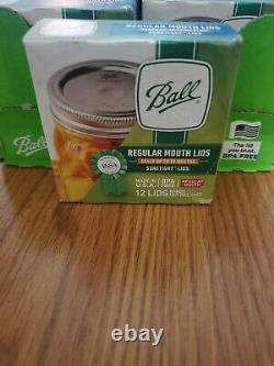 (Full Case) 24 Pack BALL Regular Mouth Mason Canning Jar Lids (288 Lids Total)