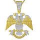 Genuine Diamond Scottish Rite 32nd Degree Master Freemasons Eagle Charm Pendent