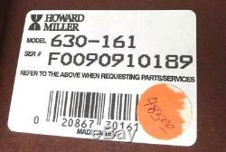 HOWARD MILLER MILLENNIUM MASON MANTEL WINDING CHIME CLOCK 630-161 EUC + Key