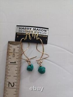Harry Mason Spiral Turquoise Gold NWT Original Designs
