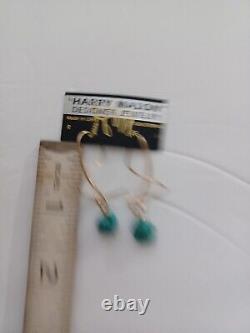 Harry Mason Spiral Turquoise Gold NWT Original Designs