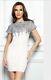 Holt Miami Dress Kora Nude In Silver No Tag Size Small $379
