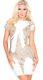 Holt Miami Dress Solange In White With Gold No Tags Size Small $529