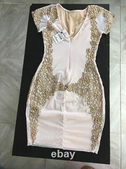 Holt Miami Dress Solange in white with gold NO Tags Size Small $529