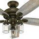 Hunter 52 Regal Bronze Ceiling Fan With 3-lights And Mason-jar Glass Shades