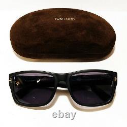 INWT- Tom Ford Mason TF445 02D Sunglasses Matte Black Square Polarized +Case $36