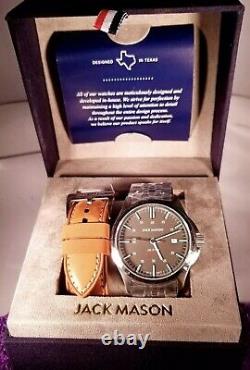 JACK MASON 42mm Field/Dress AUTOMATIC with Sapphire Crystal Gray Face Watch