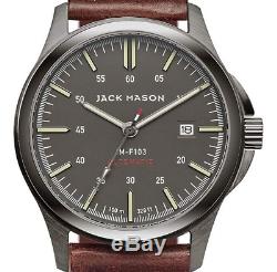 JACK MASON Automatic 42mm Field/Dress Sapphire Crystal Gray Dial Watch JMF103005