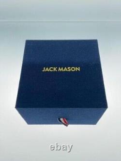 JACK MASON FIELD JM-F101-004 Quartz Analog Working Good Mens 42mm