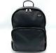 Jack Spade Mason Black Leather Backpack Unisex Open Box In Excellent Condition