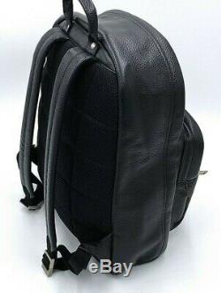 JACK SPADE Mason Black Leather Backpack Unisex OPEN BOX in Excellent Condition
