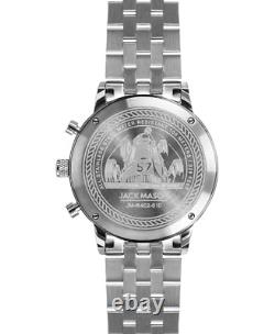 Jack Mason $350 Racer Silver Stnlss Stl Chrono Watch Date-tachymeter Jm-r402-010