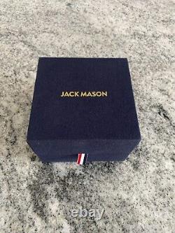 Jack Mason Aviator Chronograph Quartz Watch JM-A102-018 Blue Dial New Battery