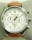 Jack Mason Chronograph Nautical Watch Men's With Tan Leather Strap Jm-n102-018