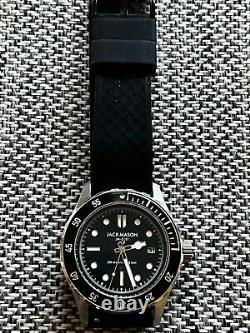 Jack Mason Diver Watch 42mm JM-D101-001 Black Extra Band