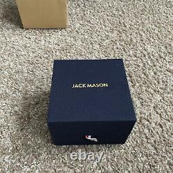 Jack Mason Gold Aviator Pilot Watch Metal Bracelet NEW JM-A101-321 42mm $255