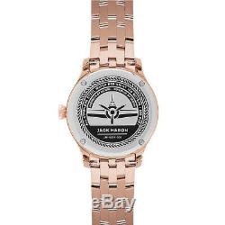 Jack Mason Grey Dial Date Gold-tone Stainless Steel Ladies Watch Jm-a201-009 New
