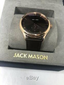 Jack Mason Heritage Silm 3H Watch JM-H201-003 Brown Leather Strap
