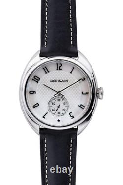 Jack Mason Issue JM-ISo1-002 Sub Second MOP Dial Black Leather Strap