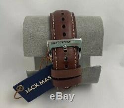 Jack Mason JM-N112-003 Men's Nautical Brown Leather Chronograph Watch