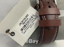 Jack Mason JM-N112-003 Men's Nautical Brown Leather Chronograph Watch
