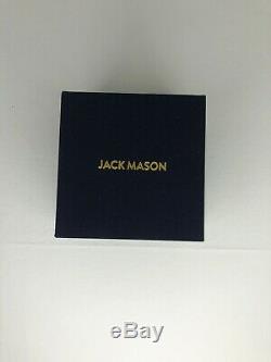 Jack Mason Men's Camber Chronograph Black Silver SS JM-R112-002, New