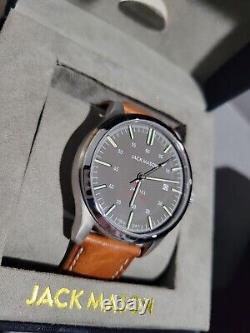 Jack Mason Men's Watch leather bank with box Model JM-F103-001