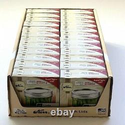 Kerr Canning Mason Jar Wide Mouth Lids 24 Boxes 12 Lids Per Box (288 lids total)