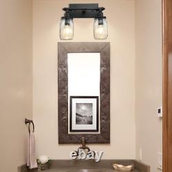 LMSOD Bathroom Wall Light Fixtures, Industrial Mason Jar Vanity Light, Wall Scon