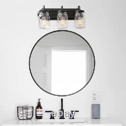 LNC Bathroom Vanity Light Fixtures, Farmhouse Mason Jar Wall Sconce over Mirror