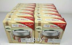 Lot Of 12 Kerr Wide Mouth Mason Lids, Home Canning Jar 144 lids Total FAST