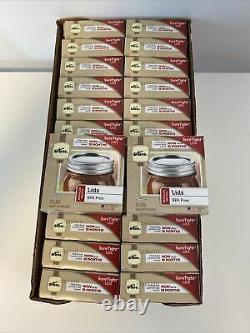 Lot Of 24 Packs -Kerr Regular Mouth Mason Lids, Home Canning Jar -288 lids Total