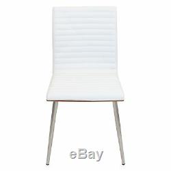 LumiSource Mason Swivel Dining Chairs Set of 2, Off-White, Set of 2