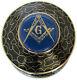 Masonic Mason Logo Adult 240 Cu. In. Cloisonne Onyx Bronze Urn