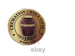 MASON MASONIC Rustic PINK Cremation Adult ALLOY URN 10 INCH 200 LB