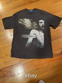 Marilyn Manson? #OVDY Rare Crazy Mason T-shirt Size M VERY RARE! HTF