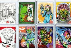 Mars Attacks! Occupation Invasion Sketch Autograph Plate Metal Card Selection