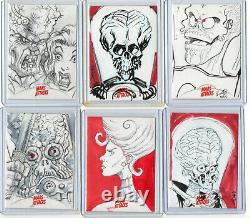 Mars Attacks! Occupation Invasion Sketch Autograph Plate Metal Card Selection