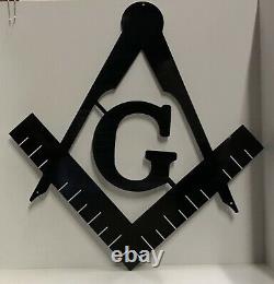 Mason Emblem Metal Sign Art YOU CHOOSE SIZE 12 x 11, 18 x 17, 24 x 23, 30 x 32