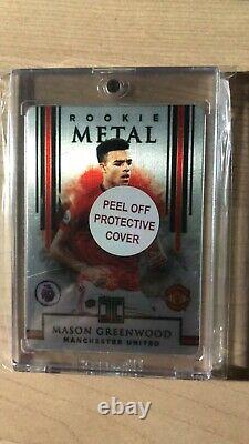 Mason Greenwood 2019/20 Panini Impeccable Rc Rookie Metal Manchester Sp /50