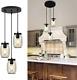 Mason Jar Pendant Light Fixtures Kitchen Island Farmhouse Chandelier Light Fixtu