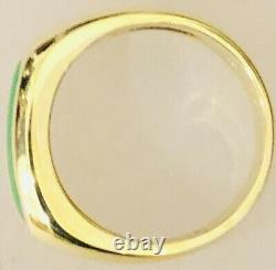 Mason Kay 18K Yellow Gold Ring with Natural Untreated Jadeite
