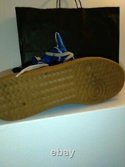 Mason Margiela Mens Sneaker Size 44 Blue Gold $795