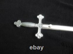 Masonic Freemason Sword With Metal Scabbard New