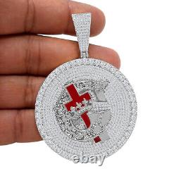 Men's Big 3'' Knight Templar Masonic Freemason Pendent Charm Medallion 45+ Grams