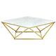 Meridian Furniture Mason Contemporary Stone Coffee Table In Gold