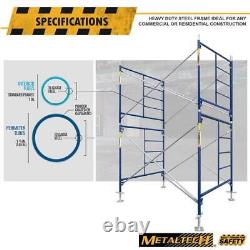 MetalTech Safertstack 5 ft. X 5 ft. Steel Mason Scaffolding Frame 4-Pack