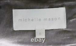 Michelle Mason Metallic Velvet Mini Wrap Dress Us 6 Uk 10