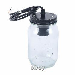 Modern Mason Jar Chandelier Glass Shade 8-Lights Adjustable Hanging Ceiling Lamp