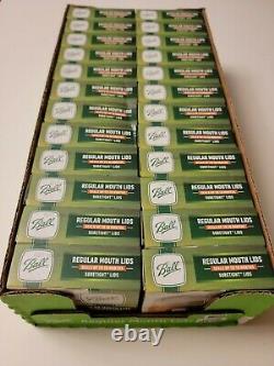 NEW Ball REGULAR Mouth Suretight Mason Jar Lids Canning 24 Box Case 288 Lids